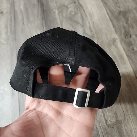 Pink Floyd Dark Side Of The Moon Logo Hat Black Strapback Cap Classic Rock - Picture 3 of 4